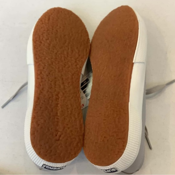 SUPERGA Italian Leather FGLU Fantasia Grey Sneakers NEW IN BOX - Picture 15 of 16